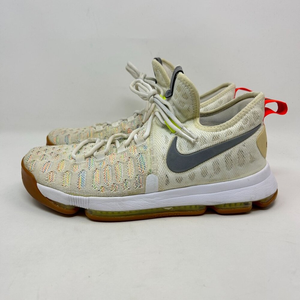 Nike Kevin Durant KD 9 Summer Pack Gum White Shoes Mens Size 9.5 843392-900